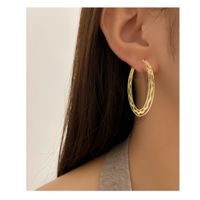 Ins Style Gothic Hip-hop Round Alloy Plating Women's Earrings main image 5