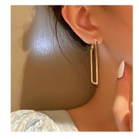 Ins Style Lady Fashion Square Alloy Plating Valentine's Day Thanksgiving Teachers' Day Women's Earrings main image 1