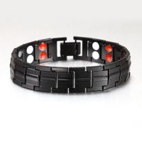 Explosive Double Row Magnet Bracelet Europe Et Amérique Mode Vente Chaude Hommes Titane Acier Couple Bracelet Aimant Bracelet sku image 1