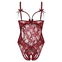Europe And The United States New Sexy Lingerie Female Lace Sexy Hollow Open File Bow Sling Sexy Jumpsuit main image 2