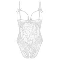 Europe And The United States New Sexy Lingerie Female Lace Sexy Hollow Open File Bow Sling Sexy Jumpsuit main image 3