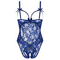 Europe And The United States New Sexy Lingerie Female Lace Sexy Hollow Open File Bow Sling Sexy Jumpsuit main image 6
