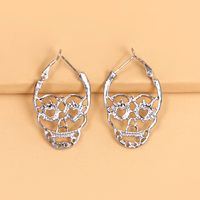 Ethnic Style Skull Alloy Hoop Earrings main image 4