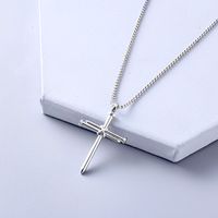 Simple Style Cross Alloy Necklace main image 1