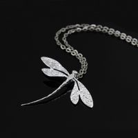 Fashion Jewelry Pastoral Style Simple Dragonfly Necklace main image 1
