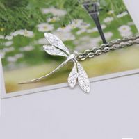 Fashion Jewelry Pastoral Style Simple Dragonfly Necklace main image 3