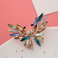Fashion Crystal Rhinestone Colorful Butterfly Brooch main image 3