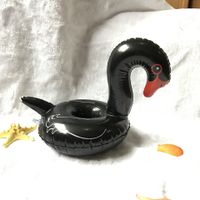 Fashion Inflatable Water Black And White Swan Cup Holder Nhww142495 sku image 3