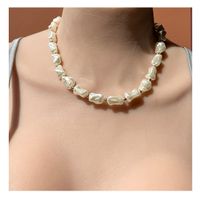 Fashion Irregular Shaped Pearl Ornament Three-piece Women's Necklace main image 1