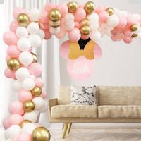 96pc Macaron Pink Gold Balloon Set Wedding Birthday Party Decorations Arrangement main image 5