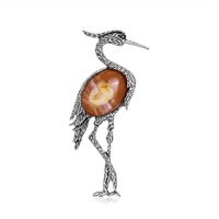 Fashion Cartoon Dripping Flamingo Alloy Brooch Coat Accessories sku image 1
