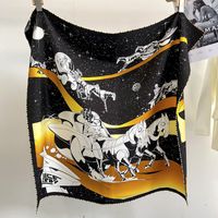 Printing Double-sided Twill Silk Scarf Wholesale sku image 2