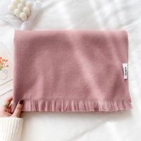 Scarf Solid Color New Cloud Imitation Cashmere Shawl Solid Color Letter Warm Scarf sku image 10