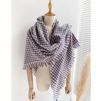 New Color Matching British Style Warmth Fashion Triangle Scarf sku image 2