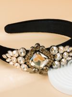 Fashion Baroque Shiny Golden Velvet Cloth Headband Hair Accessories main image 3