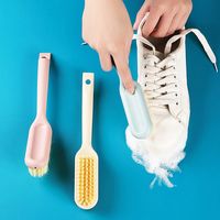 Simple Home Ladle Multifunctional Clothes Cleaning Shoe Brush Random Color main image 1