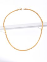 201 Stainless Steel 18K Gold Plated Fashion Plating Snakeskin Necklace main image 4