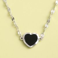 Simple Classic Heart S925 Silver Necklace main image 3