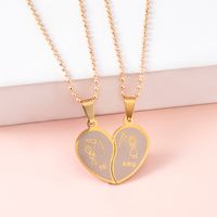 304 Stainless Steel Simple Style Heart main image 2