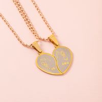 304 Stainless Steel Simple Style Heart main image 5