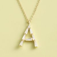 Light Luxury Niche Simple Letter S925 Silver Necklace sku image 1