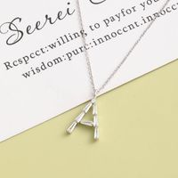 Light Luxury Niche Simple Letter S925 Silver Necklace sku image 2