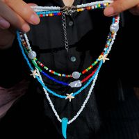 Fashion Jewelry Boho Handmade Colored Beads Multi-layer Necklace main image 4