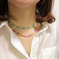 مجوهرات جديدة بوهو قلادة حبة ملونة مصنوعة يدويا أنثى main image 3