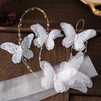 Wedding Bridal Headdress Butterfly Hairband Accessories Jewelry Set main image 6