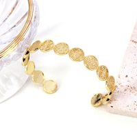 Retro Fashion Simple Gold-plated Adjustable Copper Bracelet main image 4