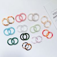 Retro Acrylic Acetate Simple Fashion Transparent Color Ring main image 1