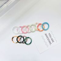 Retro Acrylic Acetate Simple Fashion Transparent Color Ring main image 3
