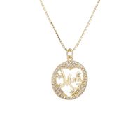 Fashion Simple Heart-shaped Mother's Day Pendant Copper Necklace main image 5
