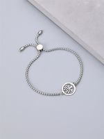 Men's Accessories Stainless Steel Color Tree Adjustable Bracelet main image 4