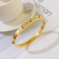 New Titanium Bracelet Creative 18k Gold Plated Women's Jewelry Wholesale main image 4