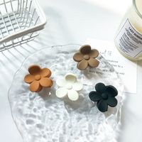 Flower Solid Color Children's Plastic Hair Clip Hair Accessory main image 1