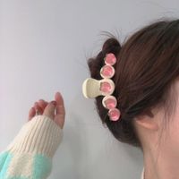 Transparent Pink Peach Clip Spring New Sweet Hairpin Hair Accessories main image 4