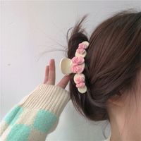 Pink Bear Bow Tie Clip Heart Cute Sweet Cream Shark Clip Spring New Hair Accessories main image 4