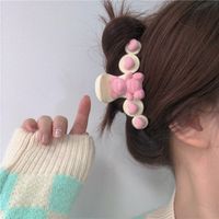 Pink Bear Bow Tie Clip Heart Cute Sweet Cream Shark Clip Spring New Hair Accessories main image 5