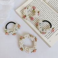 New Rose Pearl Dual-use High Elastic Head Rope Hair Accessories main image 4