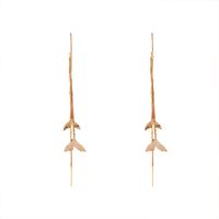 Fashion Double Fishtail Long Tassel Metal Ear Line main image 6