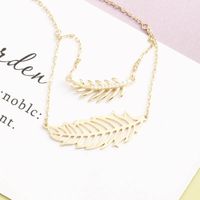 Simple Classic Leaf S925 Silver Necklace main image 1