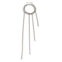 Fashion Punk Long Metal Chain Tassel Geometric Metal Necklace main image 6