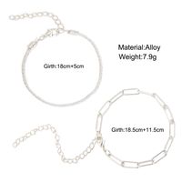 Creative Sparkling Simple Alloy Bracelet Two-piece Set main image 3