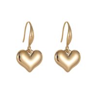 Fashion Heart 304 Stainless Steel No Inlaid 18K Gold Plated Earrings main image 6