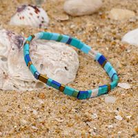 New Blue Glass Beads Hand-beaded Bohemian Bracelet Women main image 5