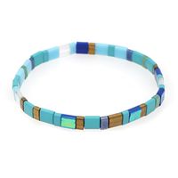 New Blue Glass Beads Hand-beaded Bohemian Bracelet Women main image 6