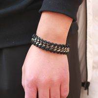 Leather Men's Hand Alloy Bracelet Jewelry Fashion Simple main image 4
