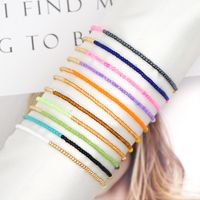 Simple Bohemian Double Color Matching Beads Stacked Bracelet main image 1