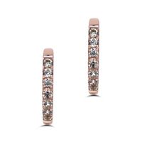 Fashion Imitation Ruby Simple Geometric Full Diamond Sapphire Copper Stud Earrings sku image 6